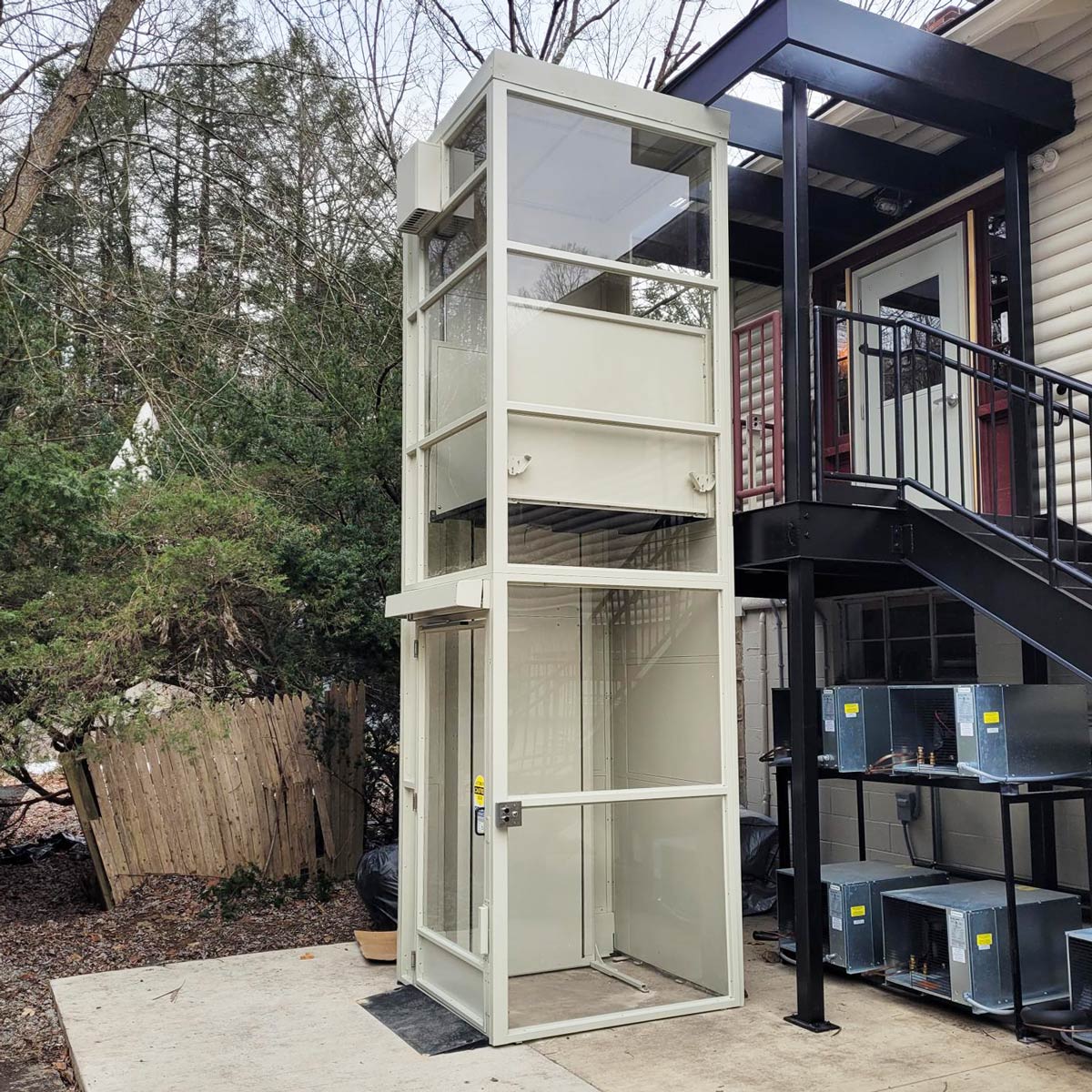 exterior wheelchair lift