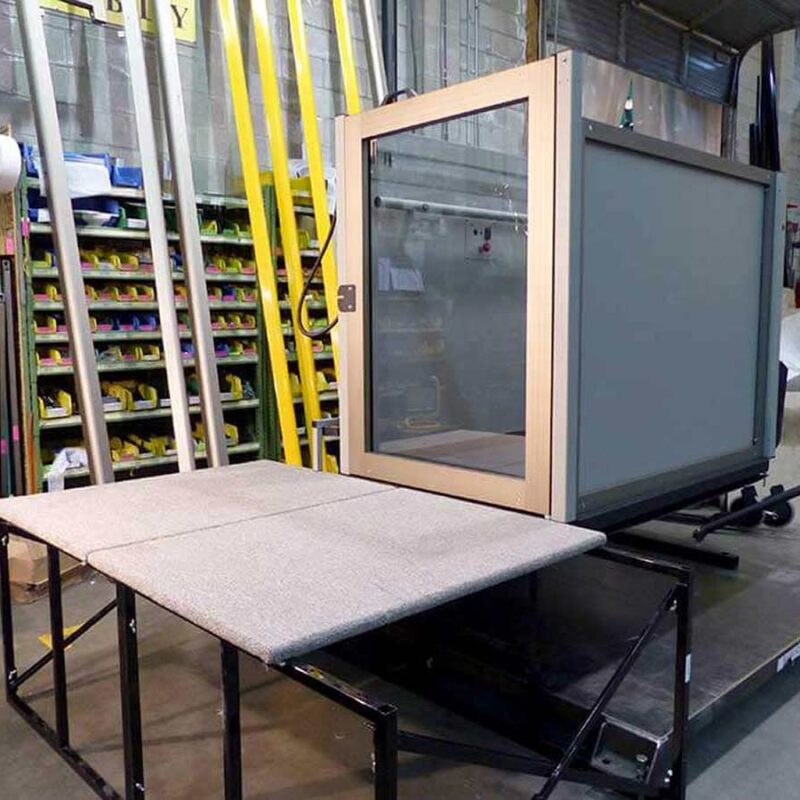 wheelchair lift in workshop